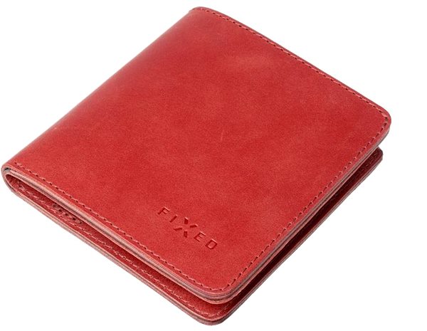 Pénztárca FIXED Classic pénztárca valódi marhabőrből, piros színben ...