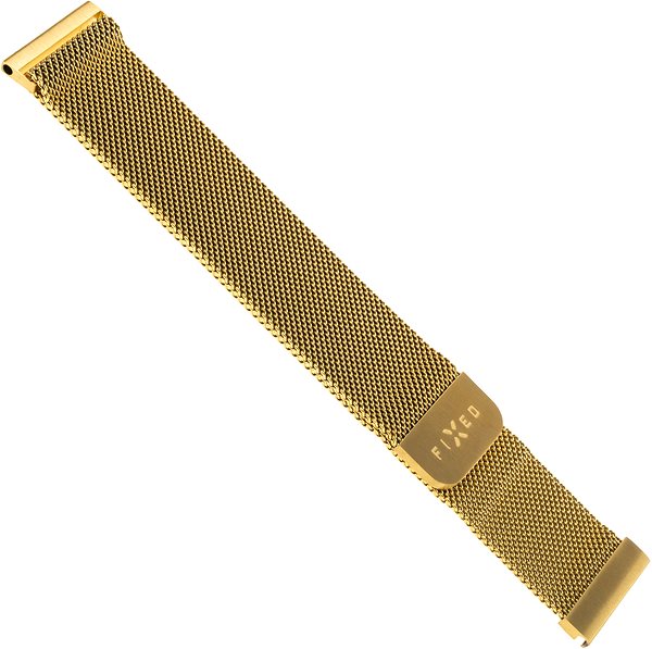 Armband FIXED Mesh Strap mit 18 mm Schnellverschluss - gold ...