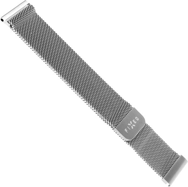Armband FIXED Mesh Strap mit 18mm Schnellverschluss silber ...