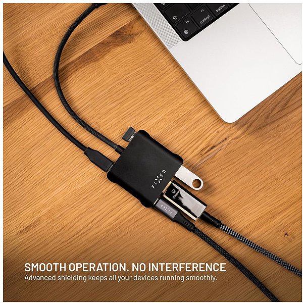 USB Hub FIXED HUB Quadri 5V1 for laptops 140W PD 3.1 space black ...