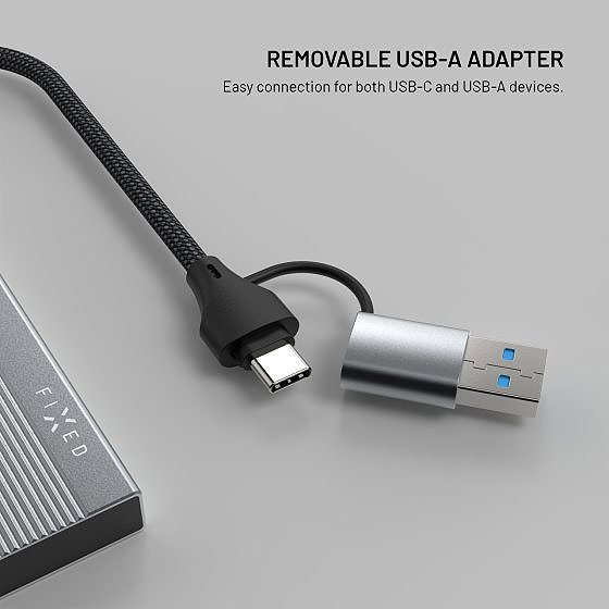 USB Hub FIXED HUB Port 4-in-1 with USB-A Adapter Space Grey ...