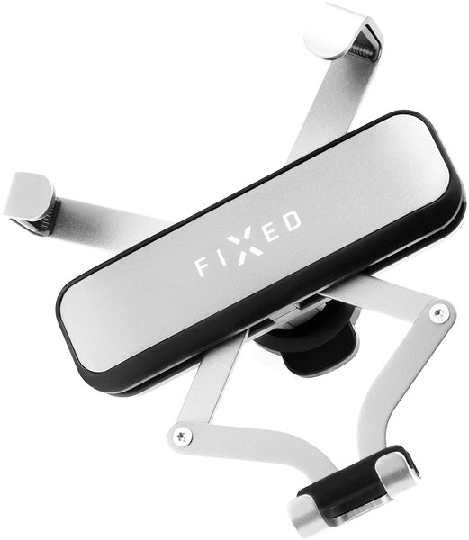 Phone Holder FIXED Gravity with grille or dashboard mount, silver ...