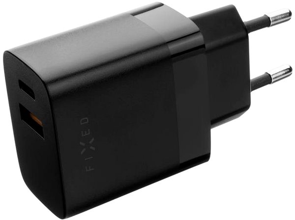 AC Adapter FIXED with USB-C and USB output and PD and QC 3.0 support 20W black ...