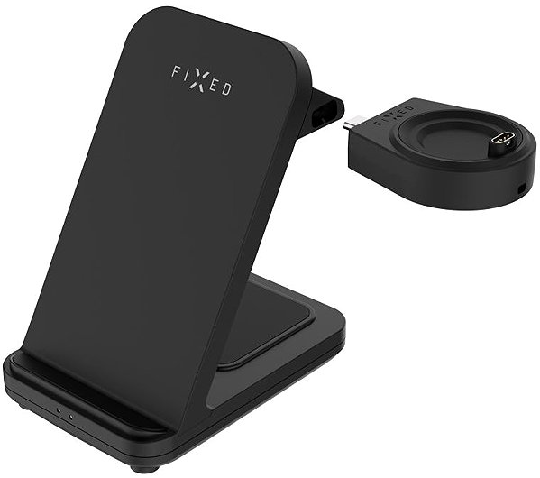 Nabíjecí stojánek FIXED Powerstation pro Garmin s bezdrátovým nabíjením až pro 3 zařízení černý ...