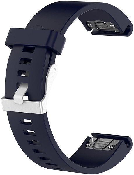 Remienok na hodinky FIXED Silicone Strap na Garmin QuickFit 20 mm modrý ...