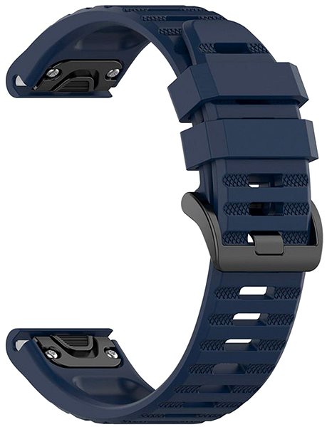 Remienok na hodinky FIXED Silicone Strap na Garmin QuickFit 22 mm modrý ...