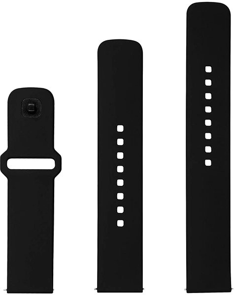 Armband FIXED Silikon-Sportarmband mit Schnellverschluss 22mm für Smartwatch schwarz ...