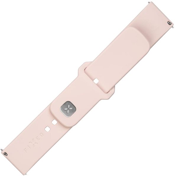 Armband FIXED Silikon-Sportarmband mit Schnellverschluss 22mm für Smartwatch rosa ...