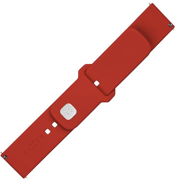 Armband FIXED Silikon-Sportarmband mit Schnellverschluss 22mm für Smartwatch rot ...