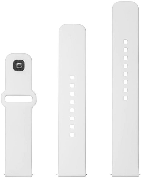 Armband FIXED Silikon-Sportarmband mit Schnellverschluss 22mm für Smartwatch weiß ...