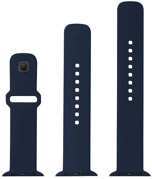 Remienok na hodinky FIXED Silicone Sporty Strap na Apple Watch 42/44/45 mm modrý ...