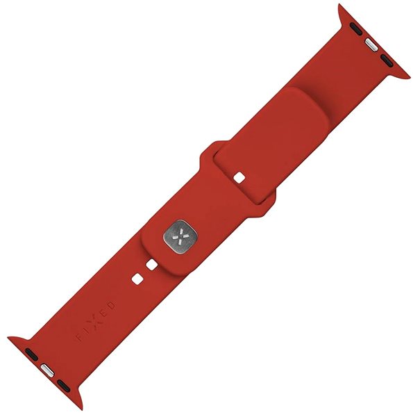 Remienok na hodinky FIXED Silicone Sporty Strap na Apple Watch 42/44/45 mm červený ...