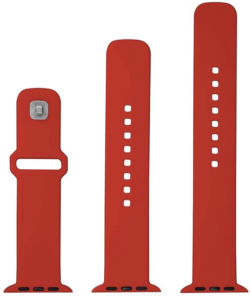 Szíj FIXED Silicone Sporty Strap Apple Watch 42/44/45mm - piros ...