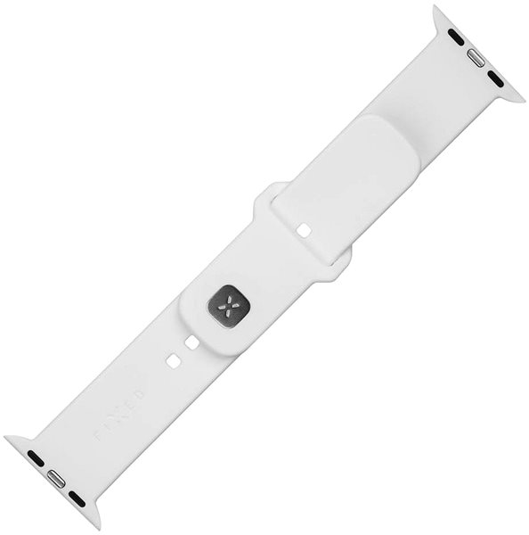 Remienok na hodinky FIXED Silicone Sporty Strap na Apple Watch 42/44/45 mm biely ...