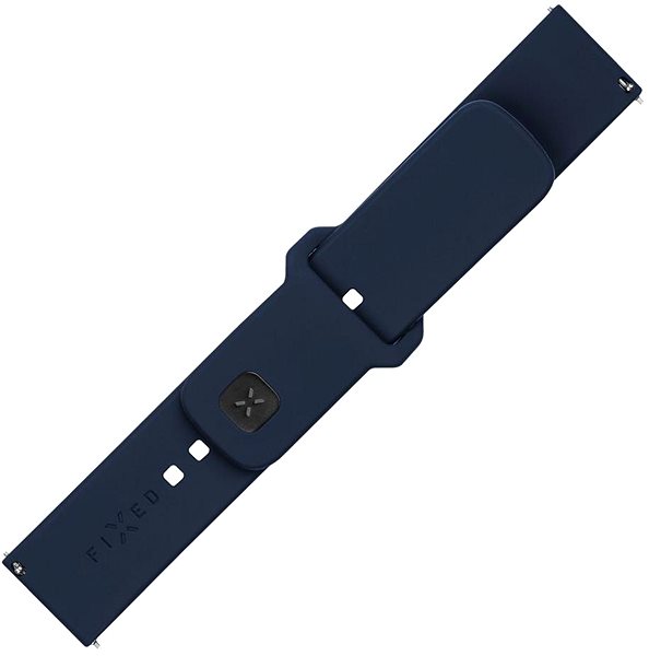 Armband FIXED Silikon-Sportarmband mit Schnellverschluss 20mm für Smartwatch blau ...