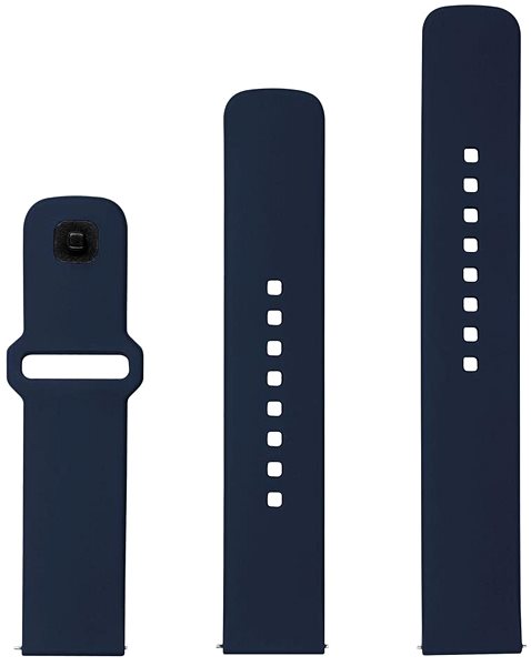 Armband FIXED Silikon-Sportarmband mit Schnellverschluss 20mm für Smartwatch blau ...