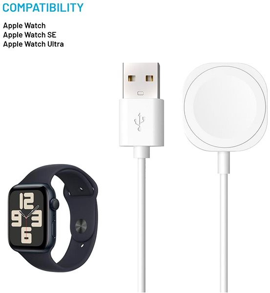 Nabíječka na hodinky FIXED Nabíjecí USB-A kabel pro Apple Watch ...