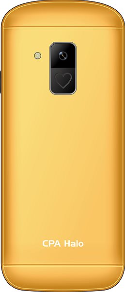 Mobile Phone CPA Halo 28 Senior gold with charging stand ...