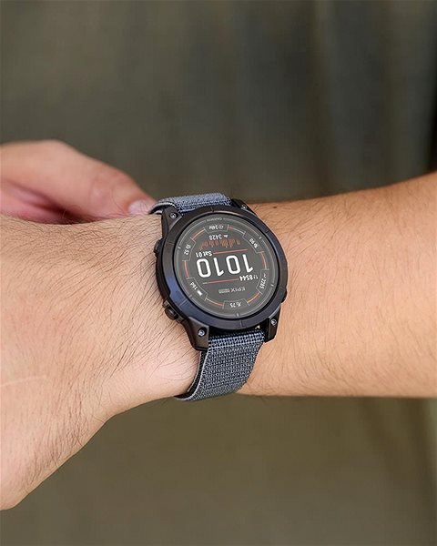 Remienok na hodinky Garmin UltraFit 26 nylonový sivý ...