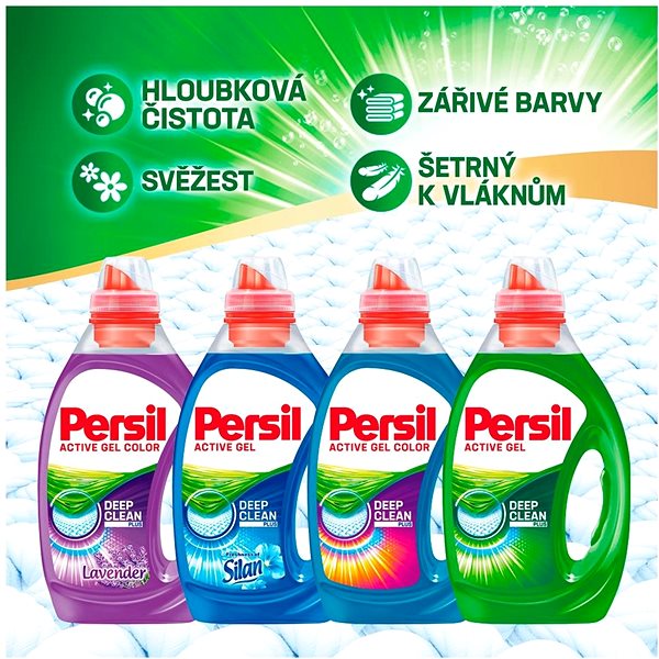 Mosógél PERSIL Deep Clean Plus Active Gel Levendula Freshness Color 3,5 l (70 mosás) ...