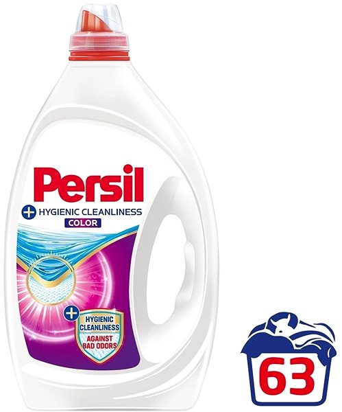 Prací gél PERSIL prací gél Deep Clean Hygienic Cleanliness Color 63 praní, 3,15 l ...