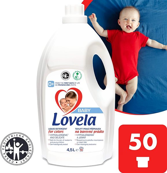 Prací gél LOVELA Baby na farebnú bielizeň 4,5 l (50 praní) ...