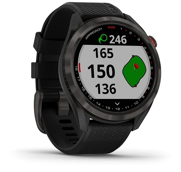 Smartwatch Garmin Approach S42 Gray/Black Silicone Band Mermale/Technologie