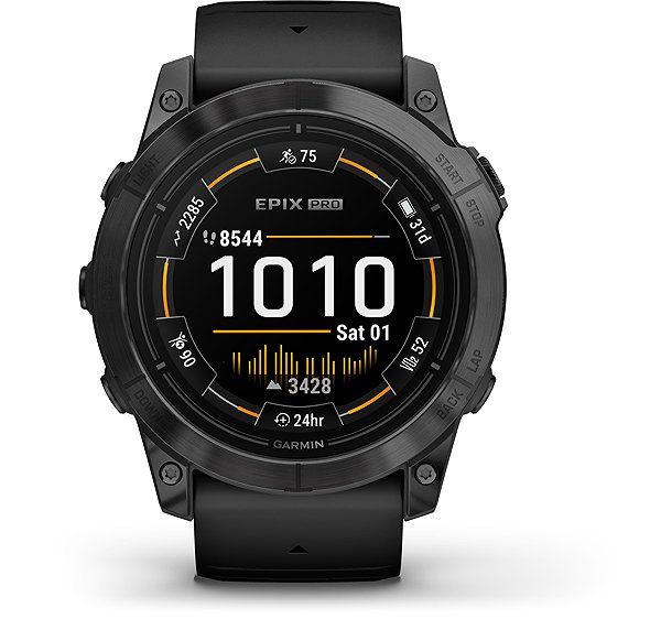 Smart Watch Garmin Epix Pro 51mm Slate Gray/Black Band ...