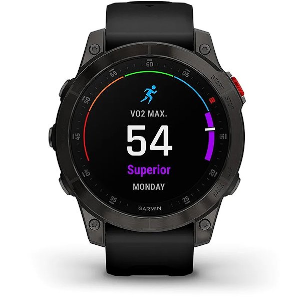 Smart Watch Garmin Epix Pro Gen 2 51mm Sapphire Carbon Gray DLC Titanium Black ...