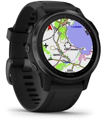 Smartwatch Garmin Fenix 6S PRO Black/Black Band Seitlicher Anblick