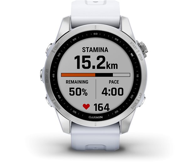 Smart Watch Garmin Fenix 7S Silver/Whitestone Band Screen