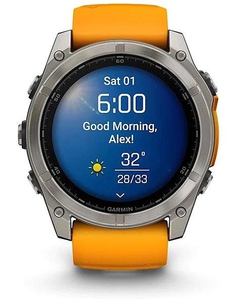 Smart Watch Garmin Fenix 8 51mm Amoled Spark Orange/Graphite ...