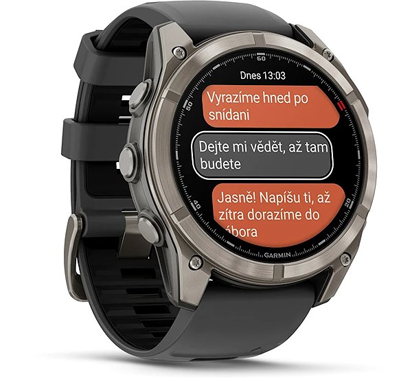 Smart Watch Garmin Fenix 8 Pro 51mm AMOLED Sapphire Titanium Graphite ...