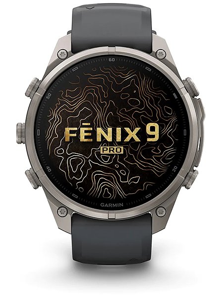 Smart Watch Garmin Fenix 9 Pro 47mm AMOLED Titanium Graphite/Black ...