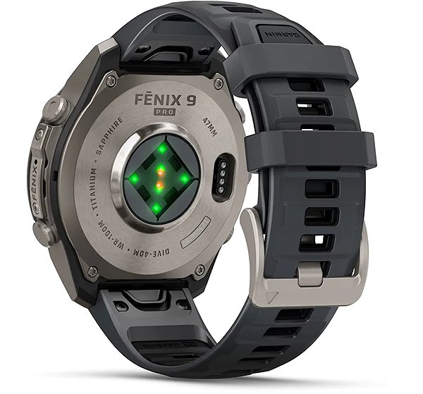 Smart Watch Garmin Fenix 9 Pro 47mm AMOLED Titanium Graphite/Black ...