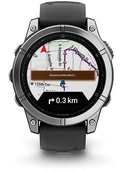 Smart Watch Garmin Fenix E 47mm Stainless Steel/Graphite Band ...