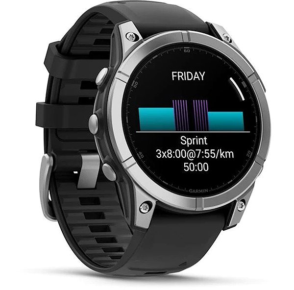 Smart Watch Garmin Fenix E 47mm Stainless Steel/Graphite Band ...