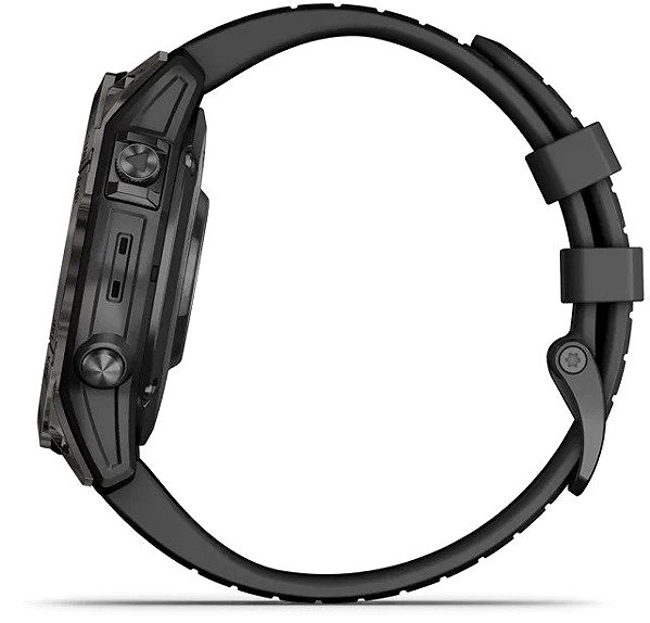 Smart Watch Garmin Fenix 7 Pro Sapphire Solar, Carbon Gray DLC Titanium/Black Band ...