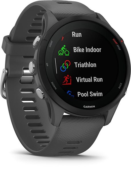 Smart Watch Garmin Forerunner 255 Slate Grey Lateral view