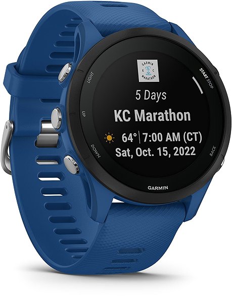 Smart Watch Garmin Forerunner 255 Tidal Blue Lateral view