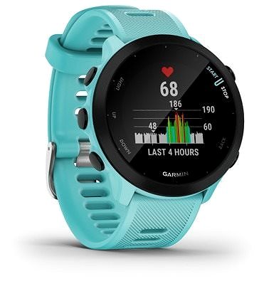 Smartwatch Garmin Forerunner 55 Aqua Seitlicher Anblick
