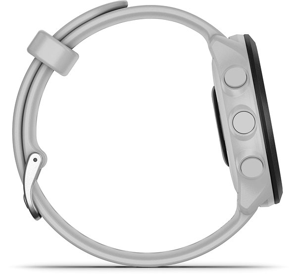 Smartwatch Garmin Forerunner 55 Whitestone Seitlicher Anblick