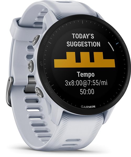 Smart Watch Garmin Forerunner 955 Whitestone Lateral view