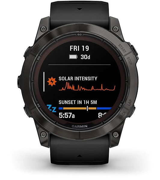 Smart Watch Garmin Fenix 7X Pro Sapphire Solar Carbon Gray DLC Titanium ...