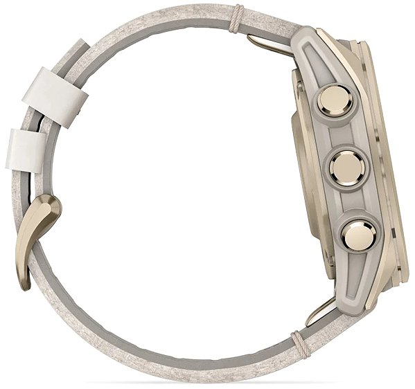 Smart Watch Garmin Fenix 8 43mm AMOLED Sapphire Soft Gold/Limestone leather ...