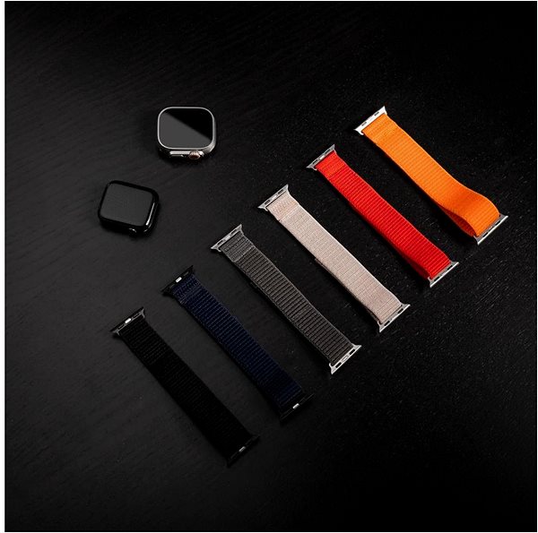 Řemínek FIXED Nylon Sporty Strap pro Apple Watch Ultra 49mm černý ...