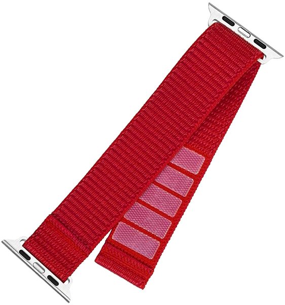 Armband FIXED Nylon Sporty Strap für die Apple Watch 42/44/45 mm rot ...