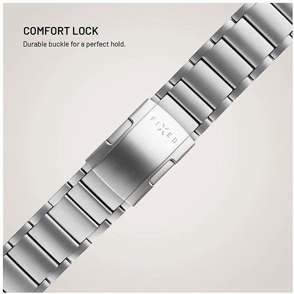 Szíj FIXED Apple Watch 44mm / 45mm / 46mm / 49mm titán szíj - natúr ...
