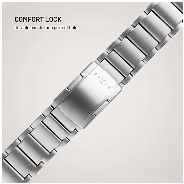 Armband FIXED Titan für Garmin QuickFit 22mm, Titan natur ...