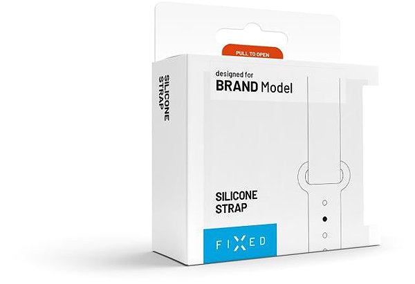 Remienok na hodinky FIXED Silicone Strap na Xiaomi Mi Band 3/4 biely ...